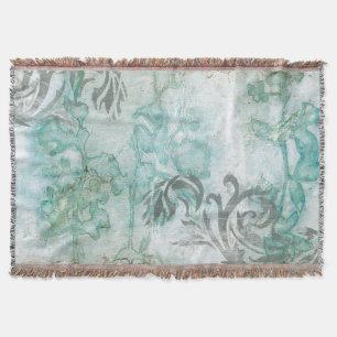 Cobertor Spray III de flores não embelezado