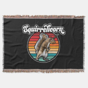 Cobertor Squirrelicorn - engraçado, esquilo vintage unicorn