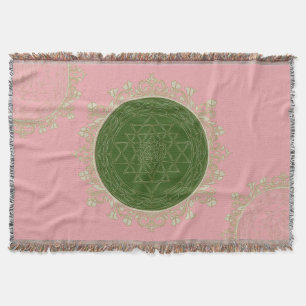 Cobertor Sri Yantra Mandala - Aberto