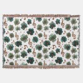 Cobertor St. Patrick’s Day Musical Shamrock