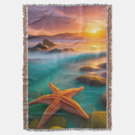 Cobertor Starfish na praia em Sunrise