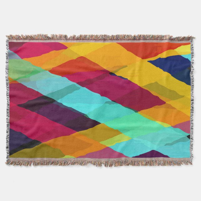 Cobertor Stripes de Aquarela Motifs 2 (Frente)