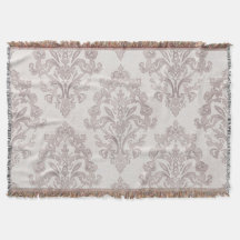 Suave Floral Clássico de Damasco de Água-marinha T