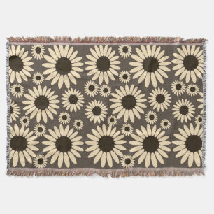 Cobertor Suaves Flores Empress Marrom Empress