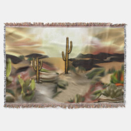 Cobertor Sudoeste Desert Sunrise Abstrato Art