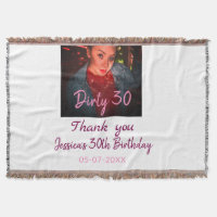 Sujo 30 Adição de Apelido de Aniversário pink data