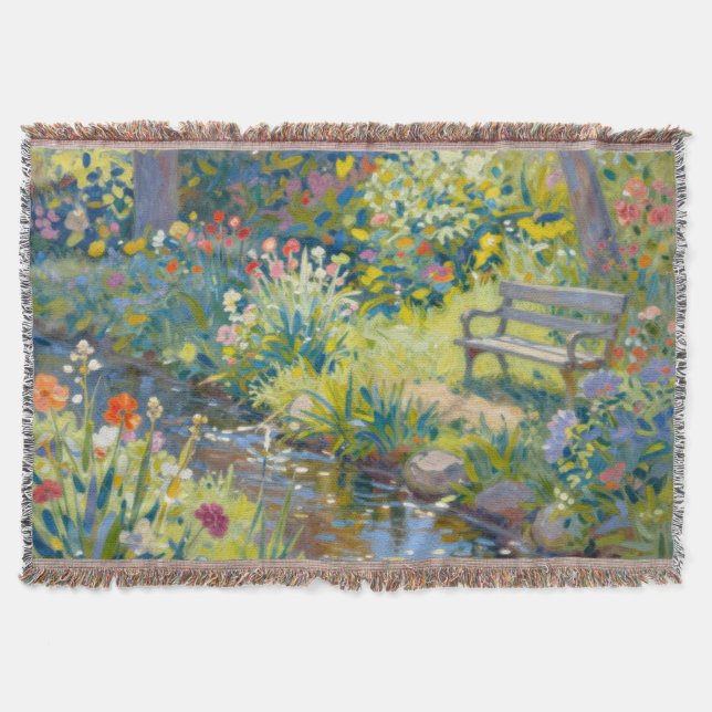 Cobertor Summer Creek Flowers  (Frente)