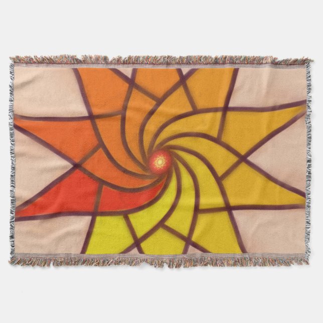 Cobertor Sunburst Spiral (Frente)