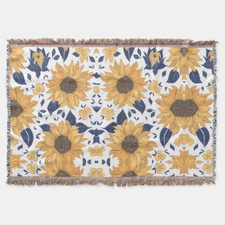 Cobertor Sunflower pattern cozy Blanket for New Home