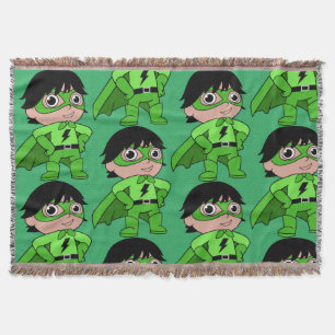 Cobertor Super Boy Herói de Ação
