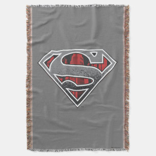 Cobertor Superman S-Shield   Cinza e Logotipo da Cidade Ver