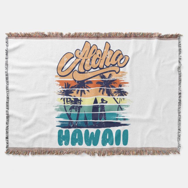 Cobertor Surf - Aloha Hawaii (Frente)