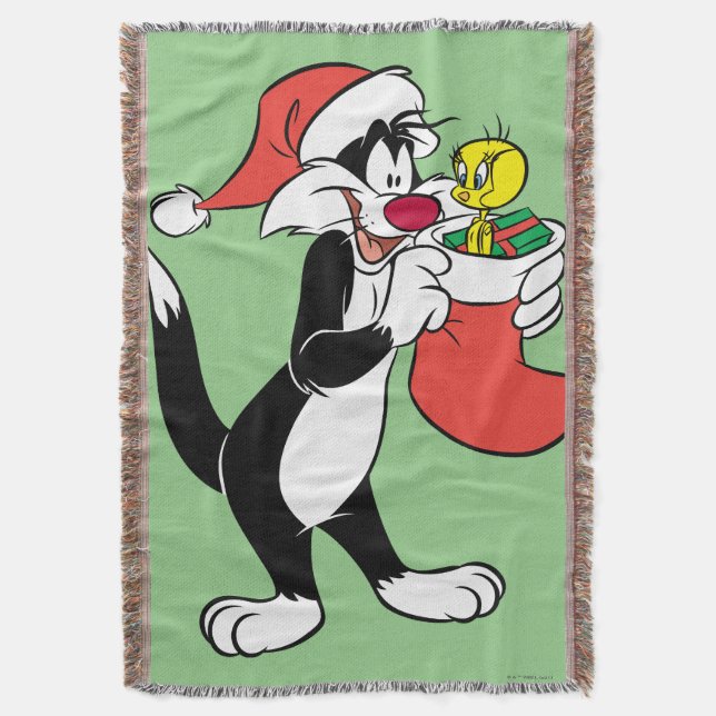 Cobertor Sylvester Cat with Stocking (Frente Vertical)