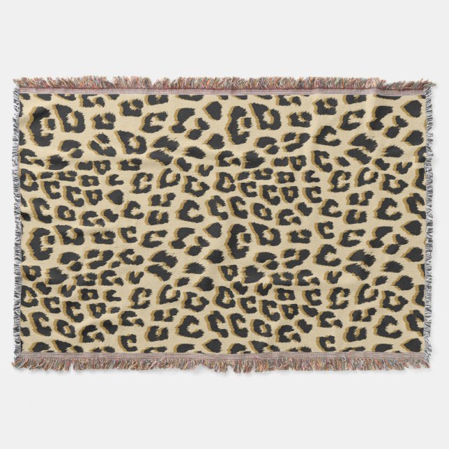 Cobertor Tan Leopard Print (Frente)
