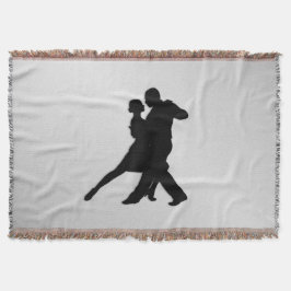 Cobertor Tango Dancers Silhouette 2 Silver