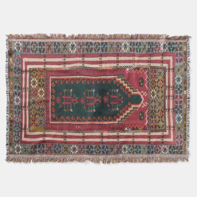 Cobertor Tapete Kilim Antigo Oriental (Frente)
