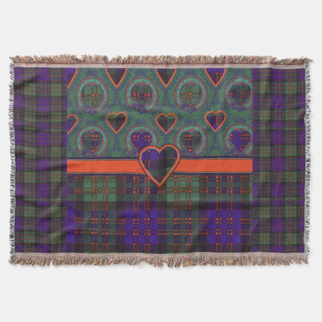 Cobertor Tartan do Scottish da xadrez do clã de Macdonald (Frente)