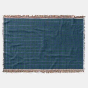 Cobertor Tartan moderno da família de Douglas dos azuis