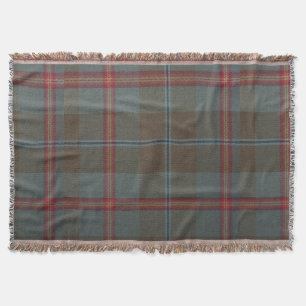 Cobertor Tartan tradicional verde florestal