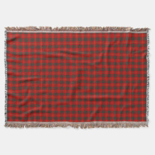 Cobertor Tartan vermelho brilhante de Cameron do clã