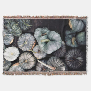 Cobertor Teal Green Pumpkins