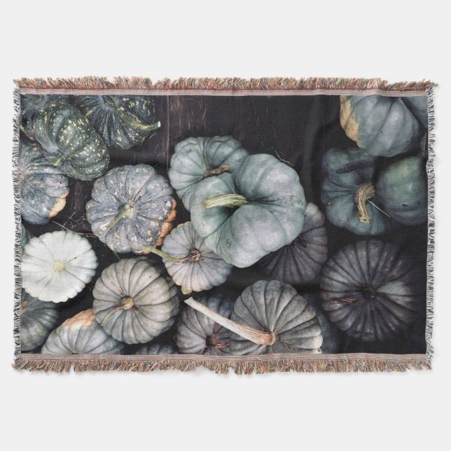 Cobertor Teal Green Pumpkins (Frente)