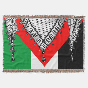 Cobertor Tecido Tradicional do Keffiyeh Scarf Palestino