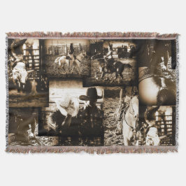 Cobertor Tema Ocidental - Rustic Rodeo Cowboy Design