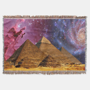 Cobertor tempestade cósmica acima do egito