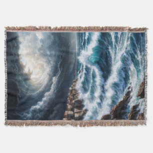 Cobertor Tempestade por Arte IA na Costa Mediterrânica