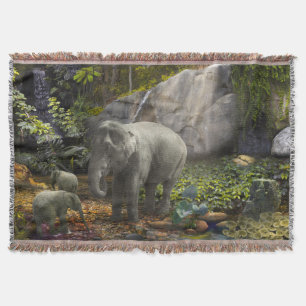 Cobertor Templo de Solácio da FAMÍLIA ELEPHANT