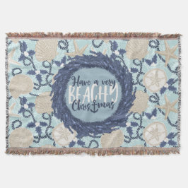 Cobertor Terra do Mar Tropical de Natal - Azul