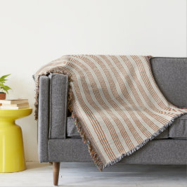 Cobertor Terracotta Cream Moderna Greve Minimalista Boho