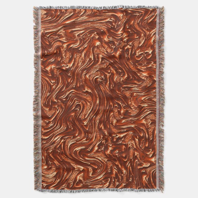 Cobertor Terrata marrom texturizada (Frente Vertical)