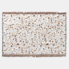 Cobertor Terrazzo Brown e Beige White
