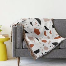 Terrazzo Decor Geométrico Abstrato Blanket