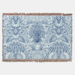 Cobertor Tesouros de praia em azul