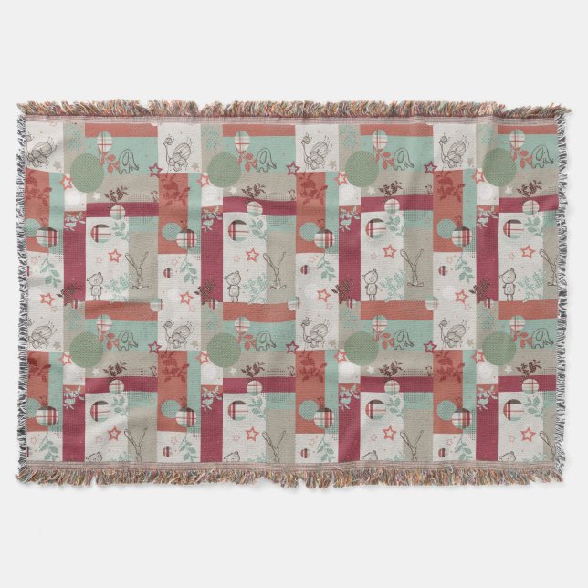 Cobertor Teste padrão 2 da edredão do bebê (Frente)