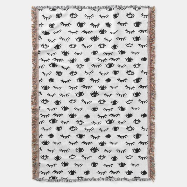 Cobertor Teste padrão bonito da pestana do Doodle (Frente Vertical)