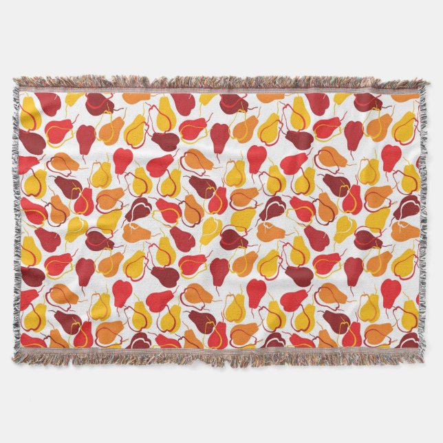 Cobertor Teste padrão com peras (Frente)