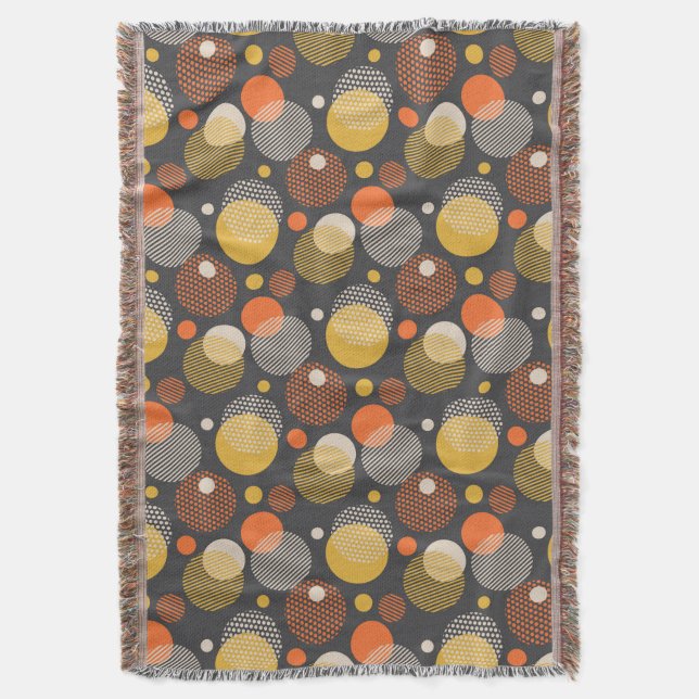 Cobertor Teste padrão da listra das bolinhas (Frente Vertical)