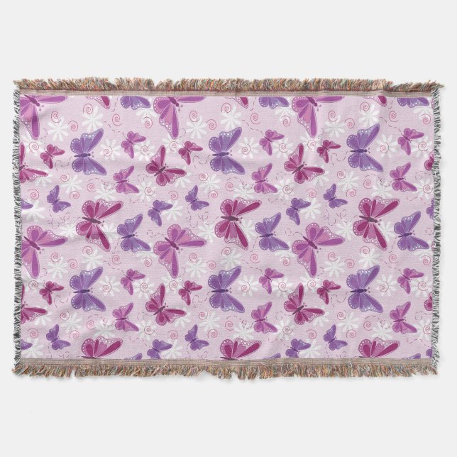 Cobertor teste padrão de borboleta 2 (Frente)