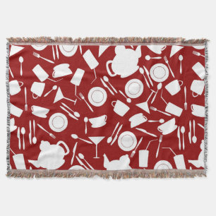 Cobertor Teste padrão dos elementos da cozinha