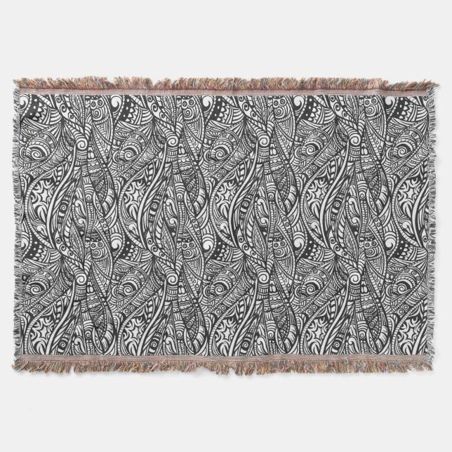 Cobertor Teste padrão étnico 3 (Frente)