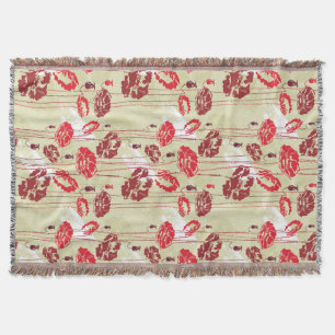 Cobertor Teste padrão floral 2 da elegância abstrata