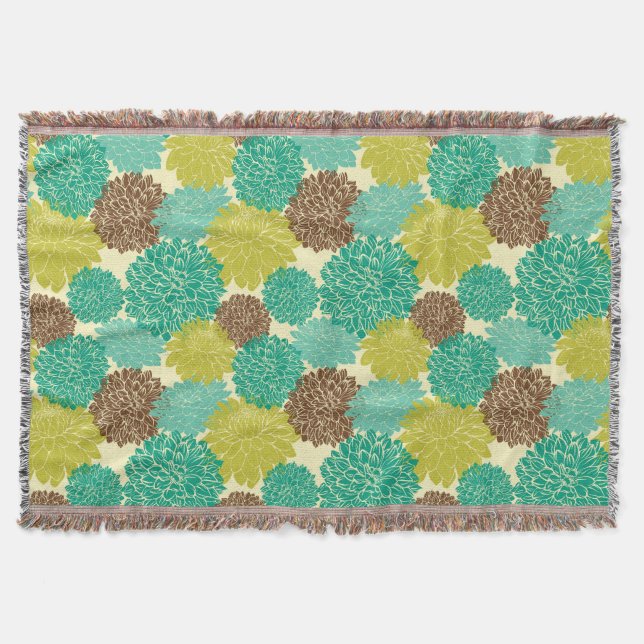 Cobertor Teste padrão floral 3 (Frente)