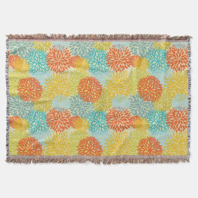 Cobertor Teste padrão floral 3 (Frente)