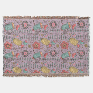 Cobertor Teste padrão floral à moda com flores