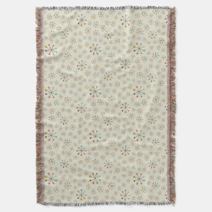 Cobertor Teste padrão inspirado atômico do meio século