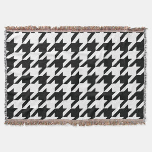 Cobertor Teste padrão preto e branco de Houdstooth